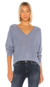 VINCE DBL V NECK PULLOVER SWEATER,VINCE-WK455