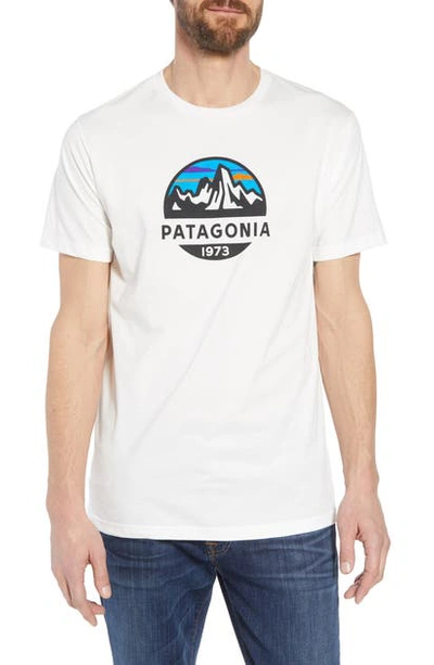 Patagonia Fitz Roy Scope Organic Cotton T-shirt In 白色