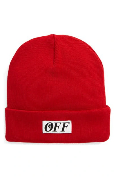 Off-white Equipment Wool Beanie In Red