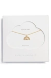 Estella Bartlett Lotus Flower Pendant Necklace In Gold