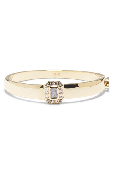 Vince Camuto Asscher Cut Bangle In Gold/crystal
