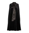 DOLCE & GABBANA VELVET PUSSYBOW CAPE,15109566