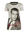 DOLCE & GABBANA MARLON BRANDO T-SHIRT,15110317