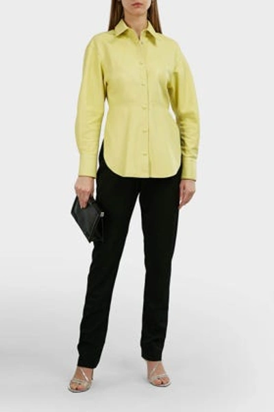 Isabel Marant “xiao”皮革衬衫 In Yellow