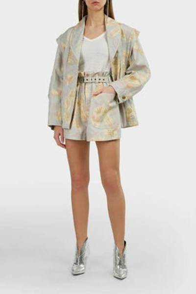 Isabel Marant Étoile Raine Printed Cotton-blend Jacket In Multicoloured