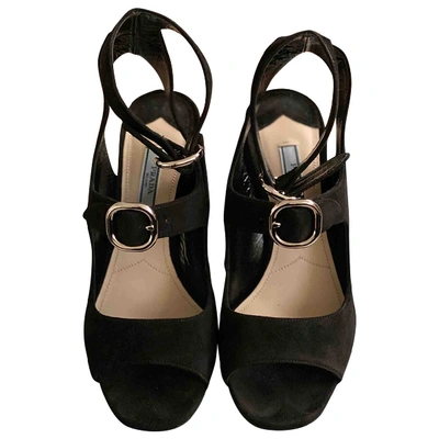 Pre-owned Prada Sandal In Black