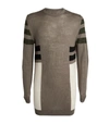 RICK OWENS STRIPE-DETAIL KNIT SWEATER,15068049