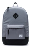 Herschel Supply Co Heritage Print Backpack In Grey/ Black