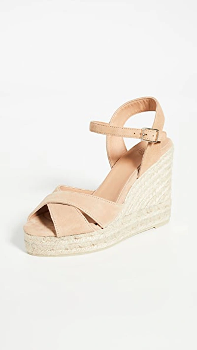 Castañer Blaudell Suede Leather Espadrilles In Brown