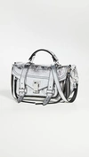 Proenza Schouler Ps1+ Tiny Metallic Leather Satchel Bag In Silver