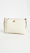 TORY BURCH MERCER PEBBLED WALLET CROSSBODY NEW CREAM,TORYB48004