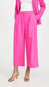 ADAM LIPPES PLEAT FRONT CULOTTES IN STRETCH WOOL