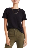 MADEWELL WHISPER COTTON CREWNECK T-SHIRT,AI537