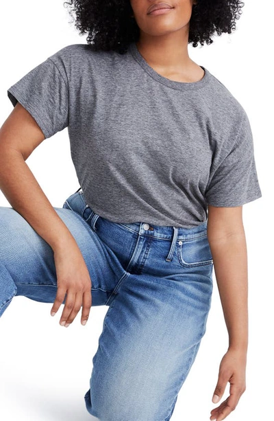 MADEWELL MADEWELL WHISPER COTTON CREWNECK T-SHIRT,AI537