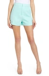 Endless Rose High Waist Tailored Shorts In Aqua