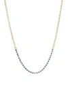 ARGENTO VIVO CAGED CRYSTAL FRONTAL NECKLACE,826543GTQ