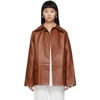 KASSL EDITIONS REVERSIBLE BROWN LEATHER JACKET