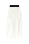 GIVENCHY GIVENCHY LOGO TRIM PLEATED SKIRT
