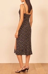 Reformation Crimini Floral-print Crepe Midi Dress In Elle
