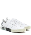 MAISON MARGIELA CLASSIC LOGO CANVAS SNEAKERS,P00442910