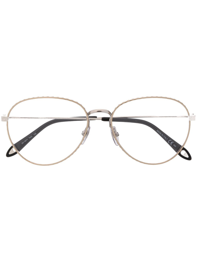 Givenchy Unisex Aviator Optical Glasses In Silver
