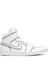 Jordan Air  1 Mid Iridescent Outline In White