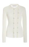 CHRISTOPHER ESBER BUTTONED-DETAILED RIBBED-KNIT CARDIGAN,769384
