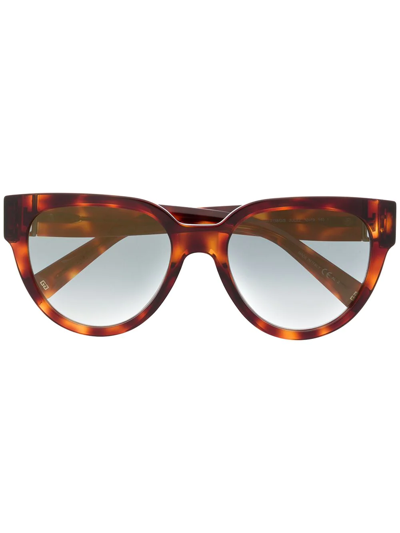 Givenchy Tortoiseshell Cat Eye Sunglasses In Brown