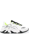 MSGM ATTACK PANELLED CHUNKY SNEAKERS