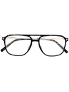 TOM FORD TORTOISESHELL PILOT-FRAME GLASSES