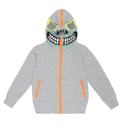 Stella Mccartney Kids' Sweatshirt With Zip And Hood Bandit Gray In Grey