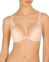 Natori Cherry Blossom Convertible Contour Underwire Bra 721191 In Light Pink