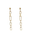 ALEXIS BITTAR LONG CHAIN LINK POST EARRINGS,PROD229340138