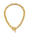 BEN-AMUN 24K GOLD ELECTROPLATE OVAL LINK CHAIN NECKLACE,PROD229910265