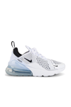 Nike Air Max 270 Sneakers In White In White & Black