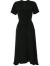 Macgraw Bow-fastened Midi Dress In Black