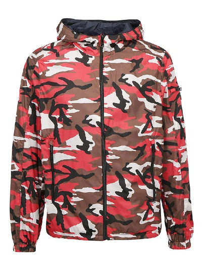Prada Camouflage Reversible Jacket In Multicolor