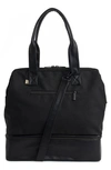 Beis The Mini Convertible Weekend Travel Bag In Black
