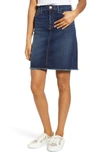 Jen7 By 7 For All Mankind Fray Hem Denim Pencil Skirt In Providence