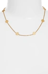 TORY BURCH LOGO STATION NECKLACE,37419