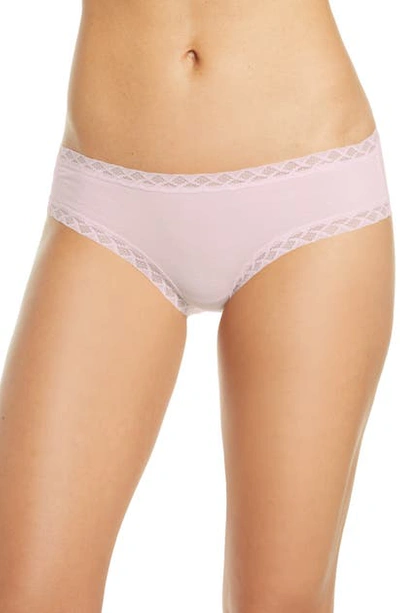 Natori Bliss Cotton Girl Briefs In Pale Peony