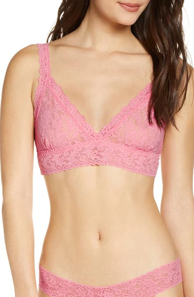 Hanky Panky Signature Lace Bralette In Pink Lady