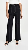 COLOVOS SEAMED LEG BUCKLE JEANS