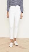 7 FOR ALL MANKIND HIGH WAIST ANKLE SKINNY SLIM ILLUSION WHITE,SEVEN41160