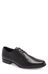 Calvin Klein Dillinger Plain Toe Derby In Black/ Black Leather