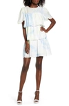 ENGLISH FACTORY TIERED RUFFLE SHIFT DRESS,BH433D