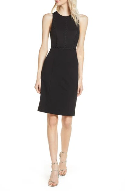 Ali & Jay First Point Rickrack Trim Sheath Dress In Black