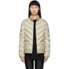 MONCLER TAUPE DOWN LANX JACKET