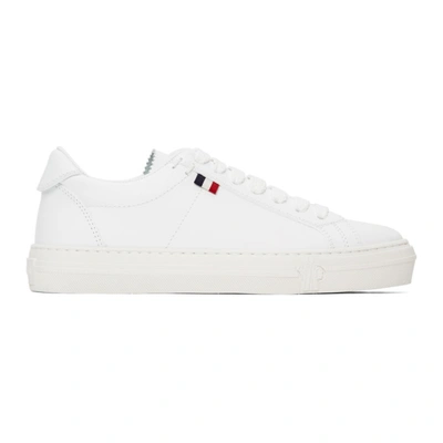 Moncler Alodie Low-top Leather Sneakers In White