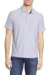 Vineyard Vines Destin Regular Fit Stripe Sankaty Performance Polo In Deep Bay